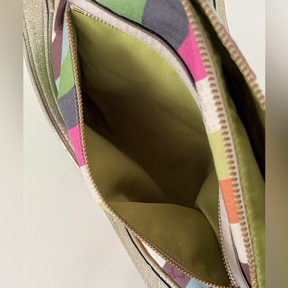 Coach Poppy Legacy Stripe Sequins Colorful Glam Tote 19021 - Picture 7 of 17